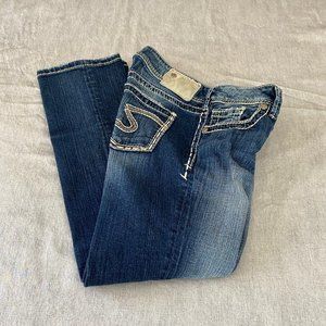 Silver Suki Capri Jeans - Size 28